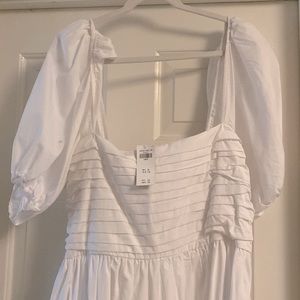 Abercrombie and Fitch Emerson Poplin Puff Dress